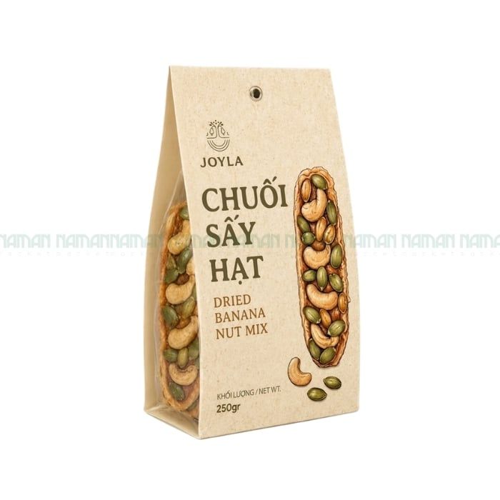 Dried Banana Topping Mixed Nuts Joyla 250G