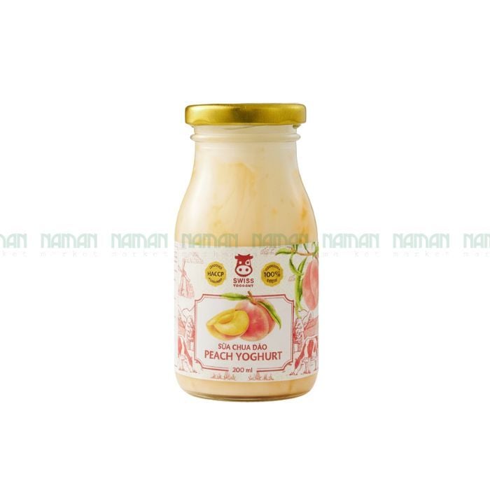 Peach Fruit Yogurt Swiss Yogurt 200Ml