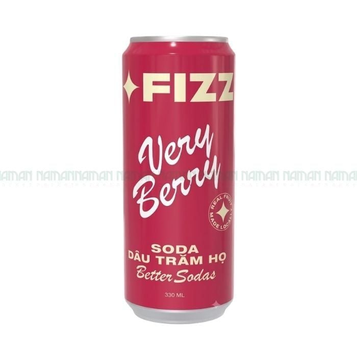 Soda Dâu Trăm Họ Fizz Soda 330Ml