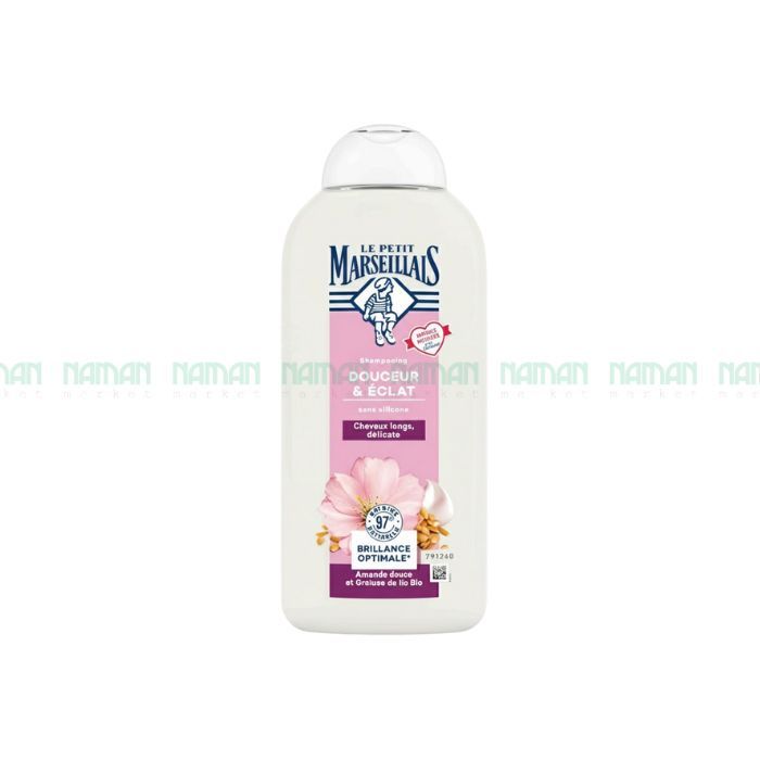 Dầu Gội Hương Hạnh Nhân Và Hạt Lanh Hữu Cơ Le Petit Marseillais 300Ml