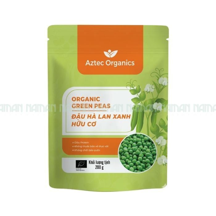 Đậu Hà Lan Xanh Hữu Cơ Aztec Organics 200G
