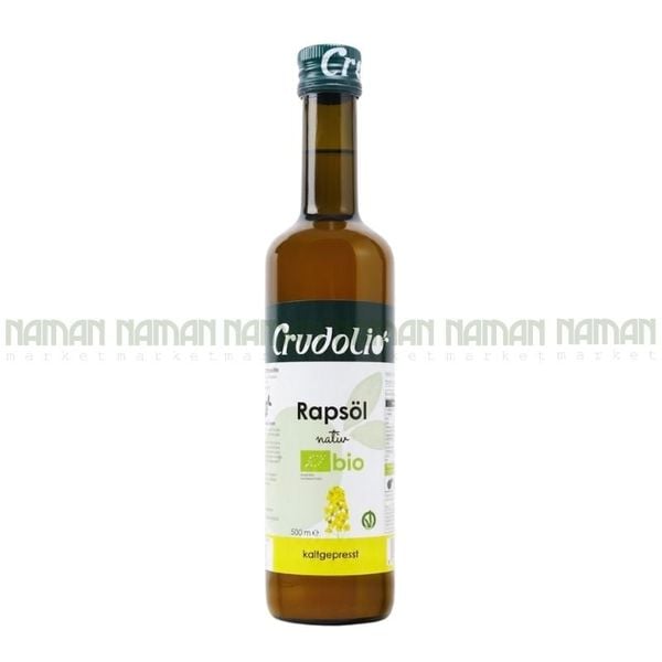 Dầu Hạt Cải Hữu Cơ Ép Lạnh Crudolio 500Ml