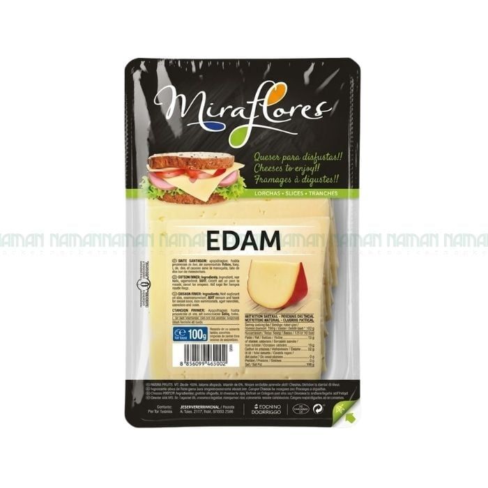 Phô Mai Edam Cắt Lát Miraflores 100G