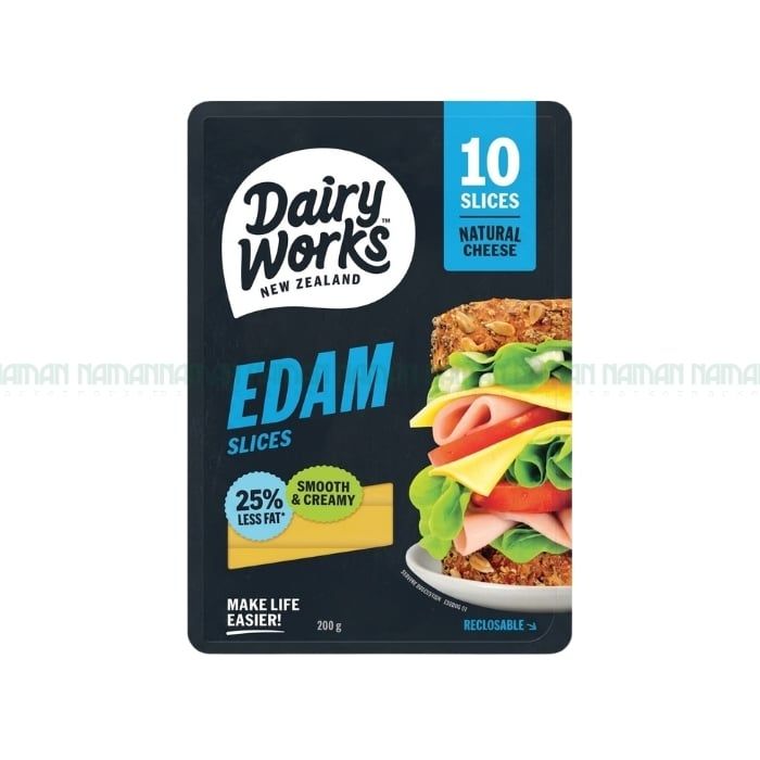 Phô Mai Edam Tự Nhiên Ít Béo Dairyworks 144G