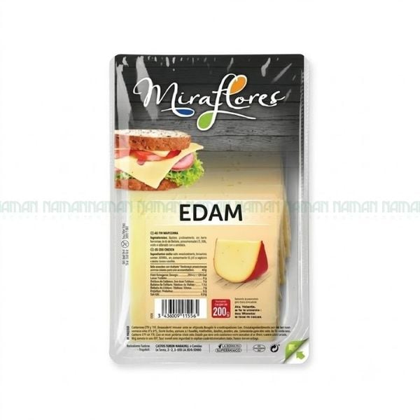 Phô Mai Edam Cắt Lát Miraflores 200G