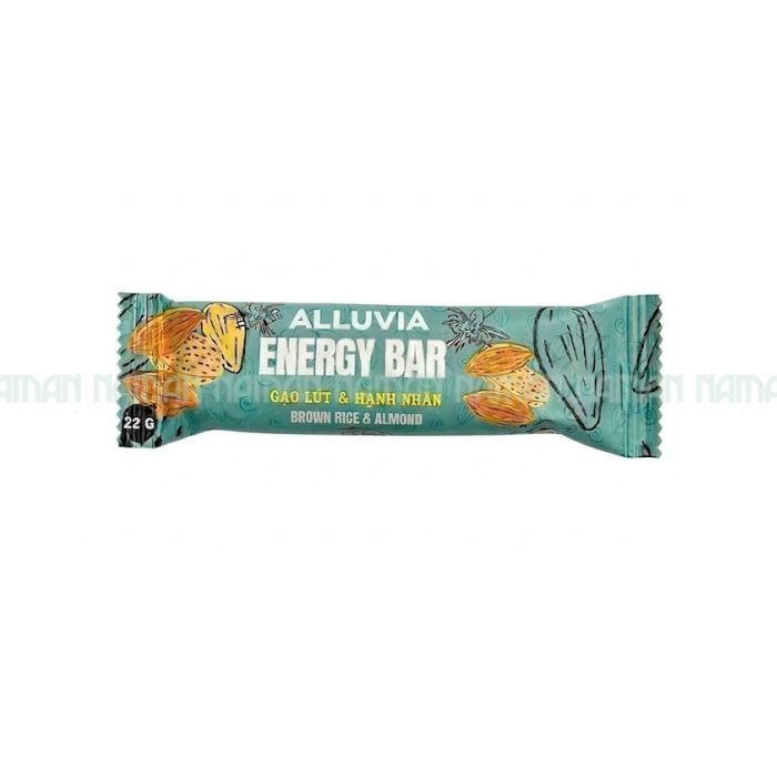Alluvia Energy Bar Brown Rice & Almond 22G