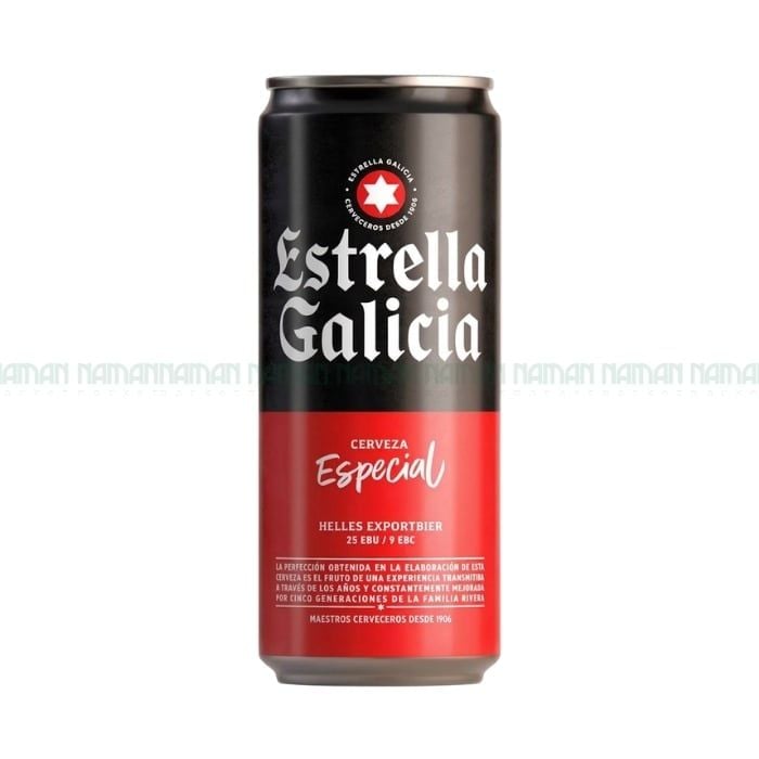 Bia Lon Especial Estrella Galicia 500Ml