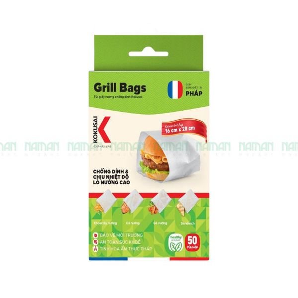 Nonstick Grill Paper Bags Kokusai 16X20Cm