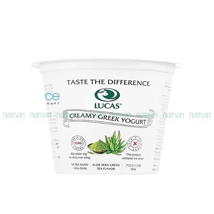 Sữa Chua Trà Xanh Nha Đam Lucas 120G