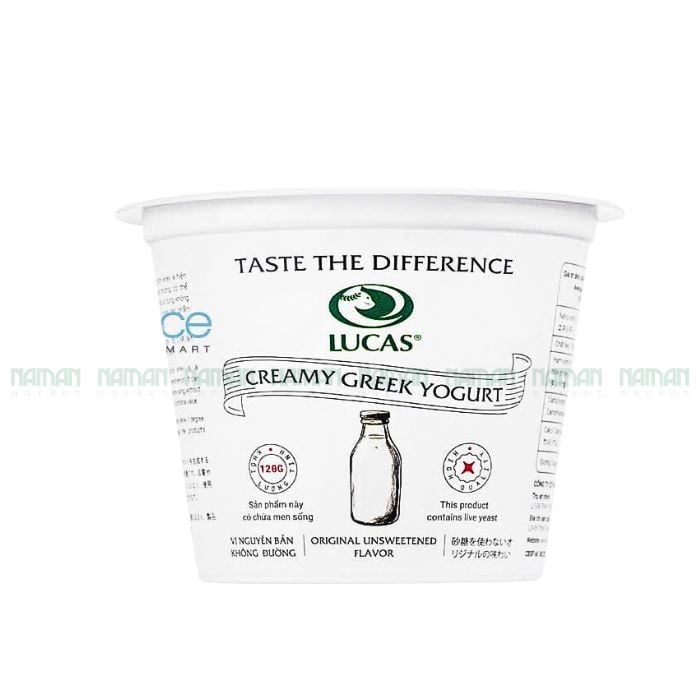 Sữa Chua Nguyên Bản Không Đường Lucas 120G