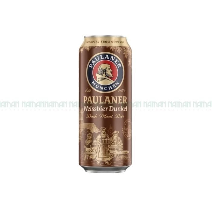 Bia Lon Weissbier Dunkel Paulaner 500Ml