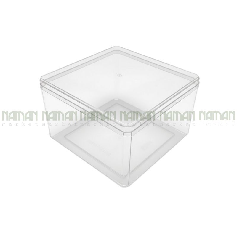Square Acrylic Cake Box 9560 400Ml