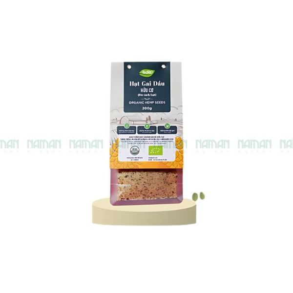 Org Hemp Seeds Hulled Anbio 200G