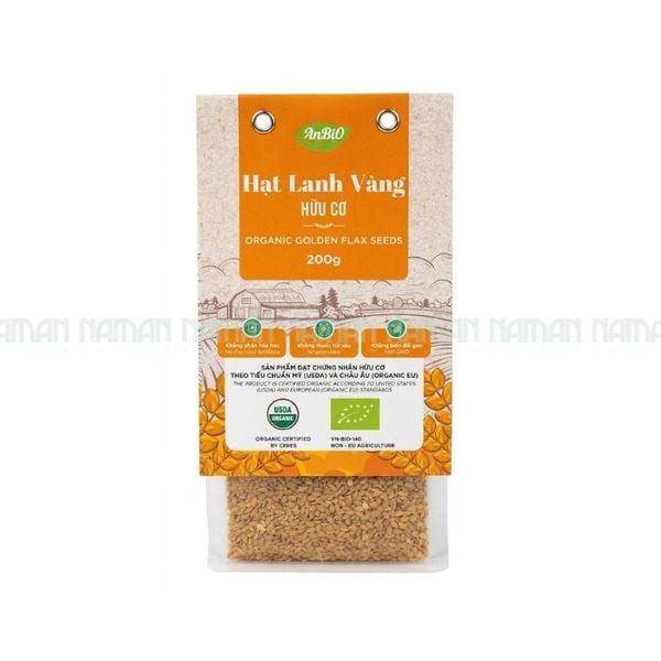 Hạt Lanh Vàng Hữu Cơ Anbio 200G