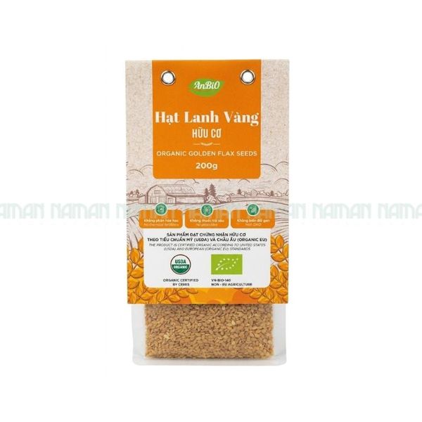 Organic Golden Flax Seed Anbio 200G