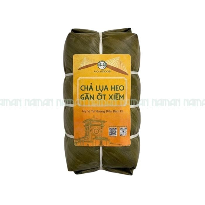 Chả Lụa Gân Heo Ớt Xiêm Xanh Aof 500G
