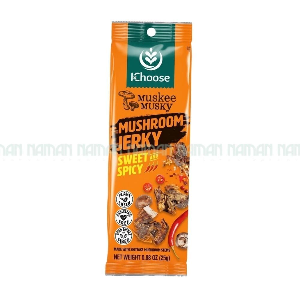 Mushroom Jerky Sweet And Spicy Ichoose 25G