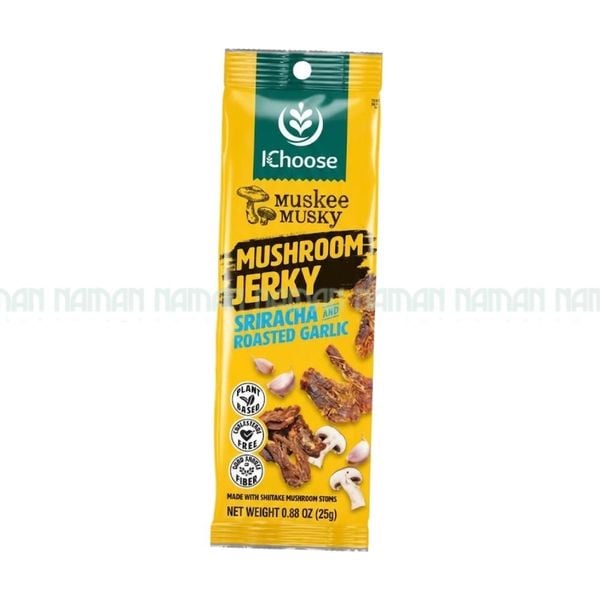 Nấm Sấy Tẩm Vị Tương Ớt, Tỏi Cay Ichoose 25G