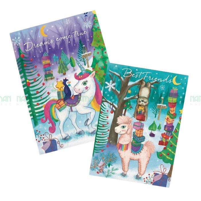 X'Mas Calender With Chocolate Advent Unicorn Windel 75G