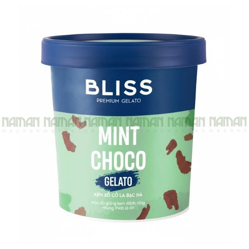 Kem Gelato Chocolate Bạc Hà Bliss 473Ml