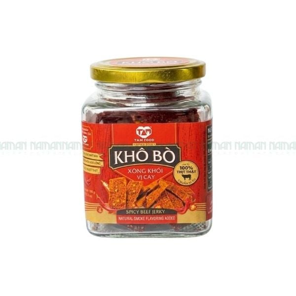 Beef Jerky Spicy Natural Smocked Flavouring Added Tam Food 100G
