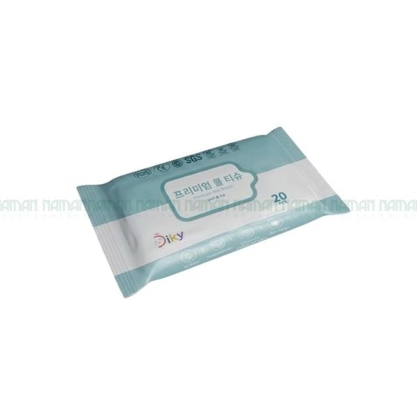 Khăn Ướt Không Mùi Diky 20 Tờ