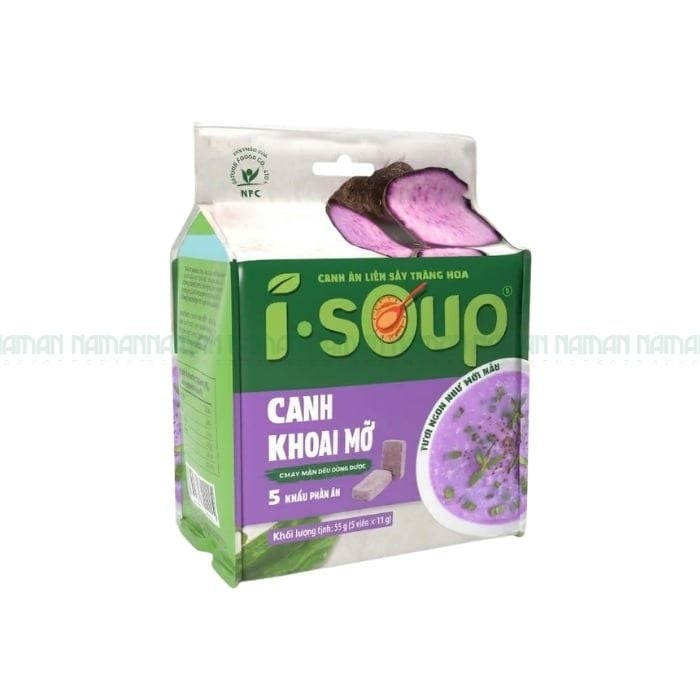 Viên Canh Sấy Thăng Hoa Khoai Mỡ  I-Soup 5 Viên X 11G