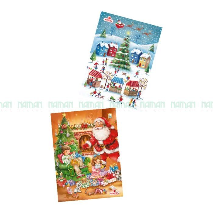 X'Mas Calender With Chocolate Advent Windel 167G