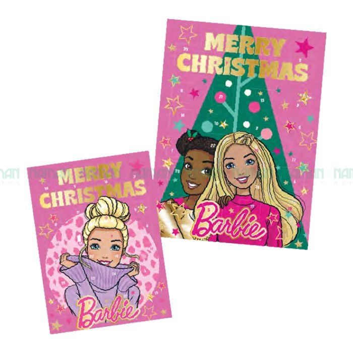 Lịch Giáng Sinh Búp Bê Barbie Có Kẹo Chocolate Windel 75G