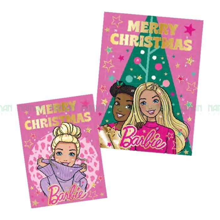 X'Mas Calender With Chocolate Advent Barbie Windel 75G