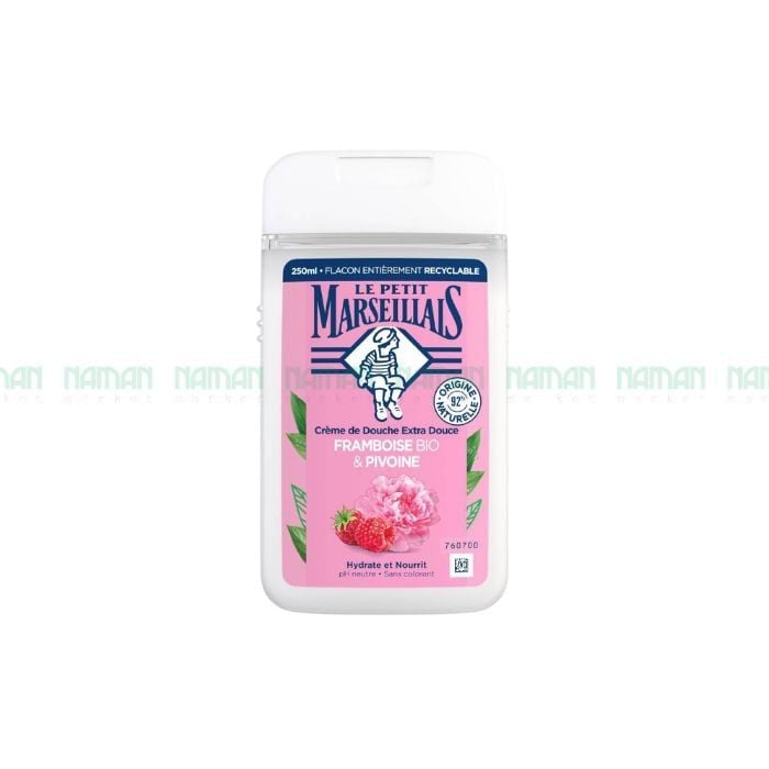 Org Shower Cream Raspberry & Peony Bloom Le Petit Marseillais 250Ml