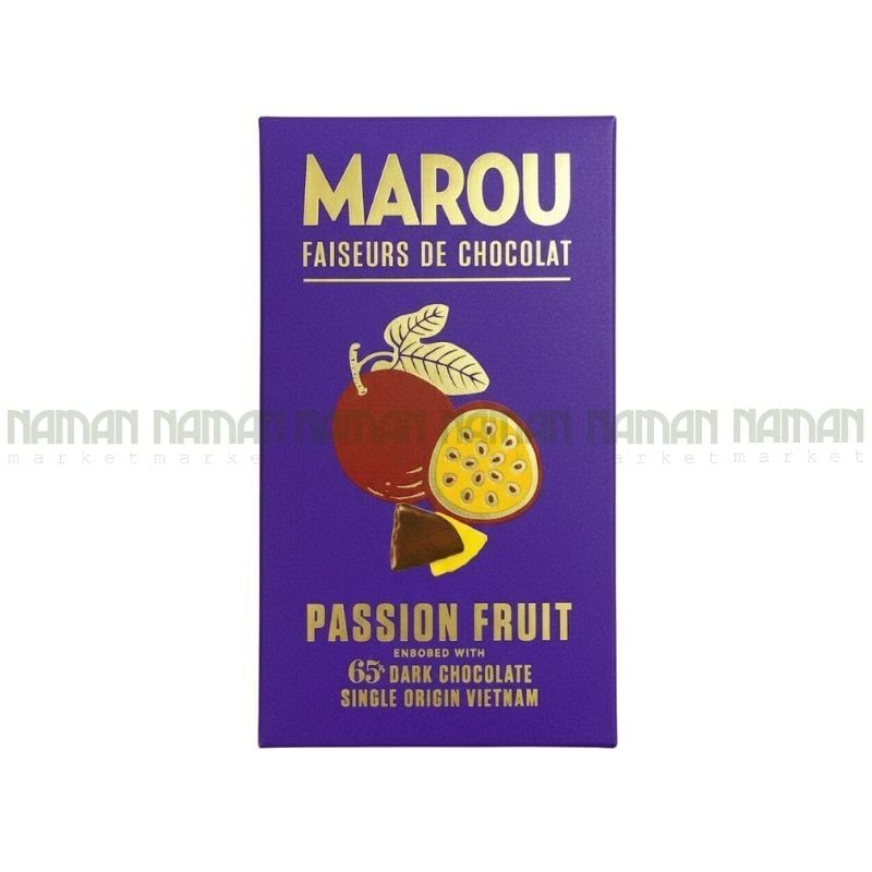 Chanh Dây Sấy Dẻo Nhúng Chocolate Marou 100G