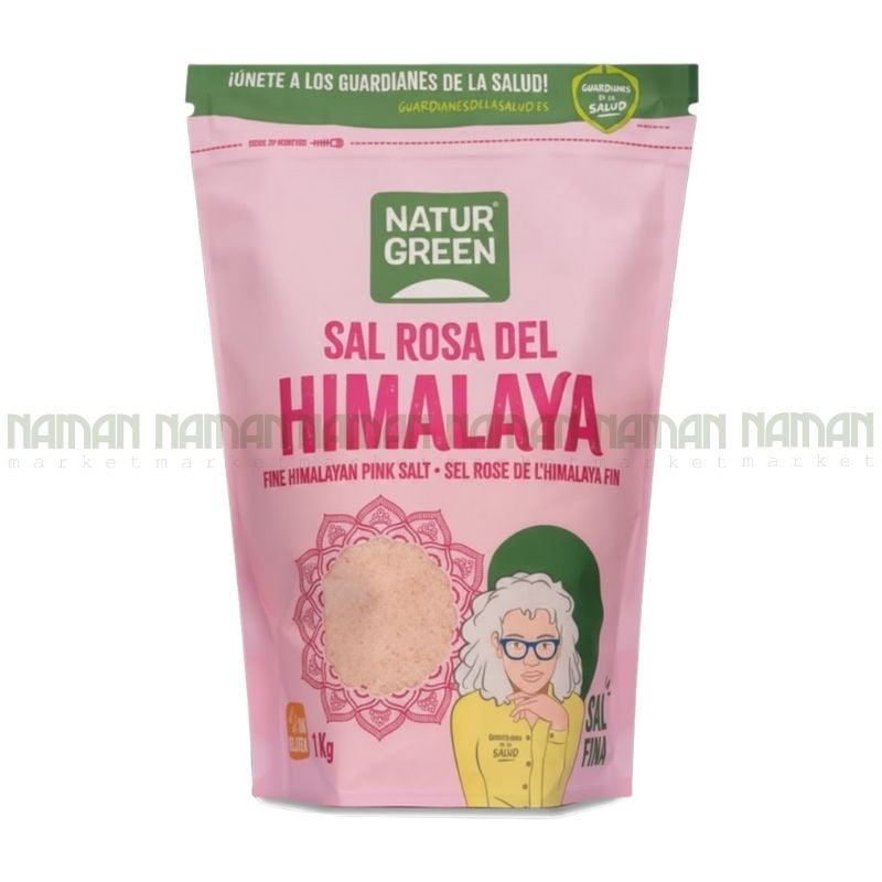 Muối Hồng Himalaya Xay Mịn Naturgreen 1Kg