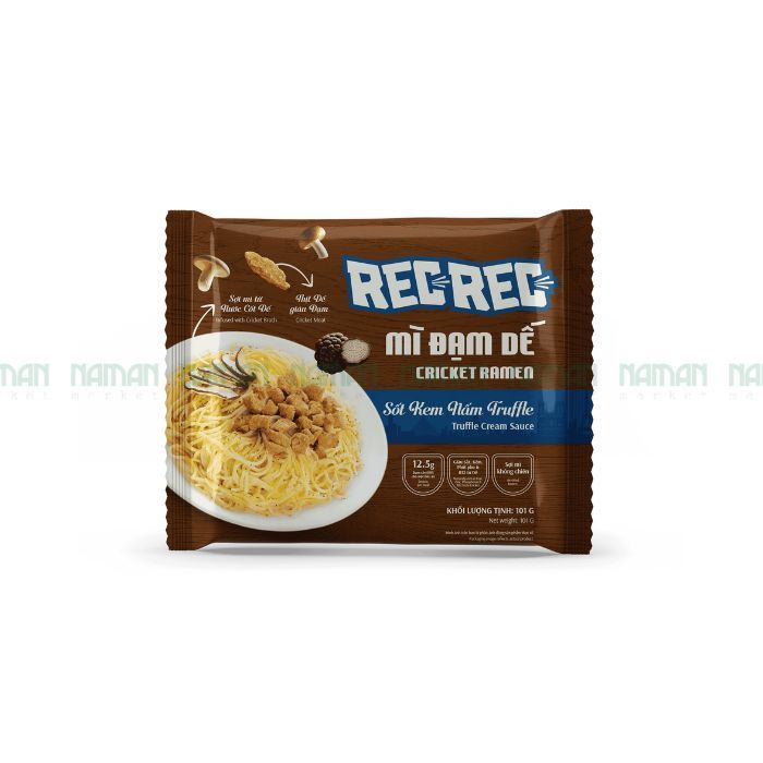 Mì Ramen Ăn Liền Dế Sốt Kem Nấm Cục Rec Rec 101G