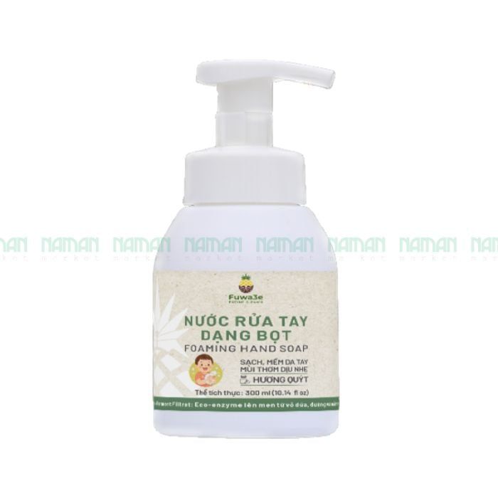 Nước Rửa Tay Dạng Bọt Hương Quýt Fuwa3E 300Ml