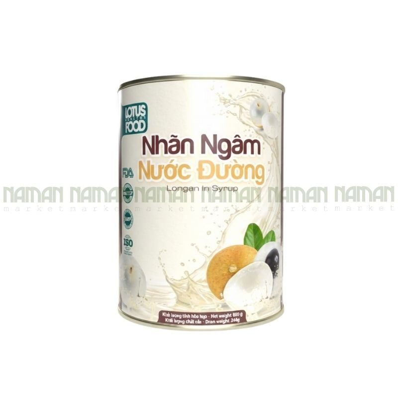 Trái Nhãn Ngâm Nước Đường Lotus 600G