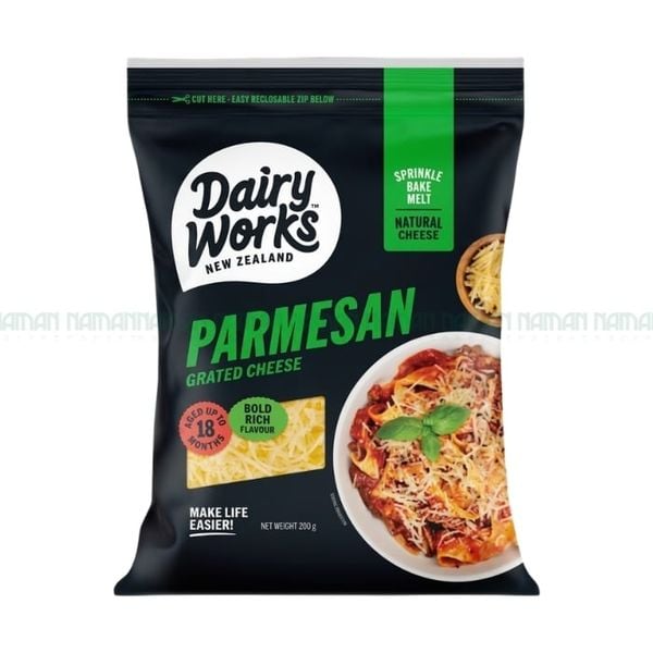 Phô Mai Bào Tự Nhiên Parmesan Dairyworks 200G