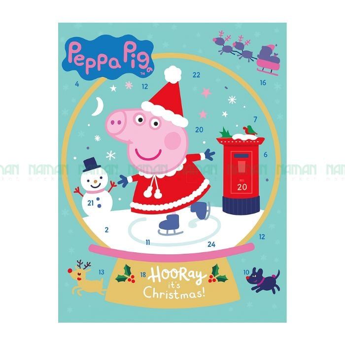 X'Mas Calender With Chocolate Advent Peppa Pig Windel 75G