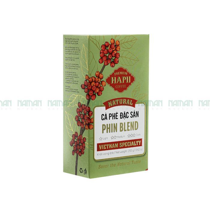 Cà Phê Xay Sẵn Pha Phin Hapii Coffee 250G