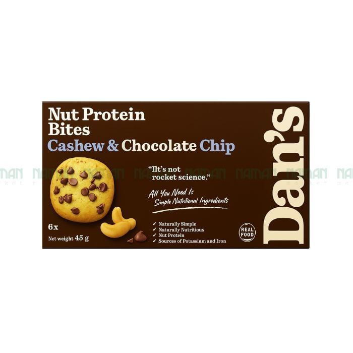 Protein Bites Cashew & Chocolate Chips Dan D Pak 45G