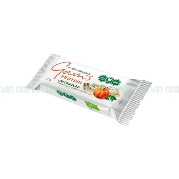 Bánh Mì Giòn Giàu Đạm Vị Hạt Bí Và Rau Mùi Gam'S 50G
