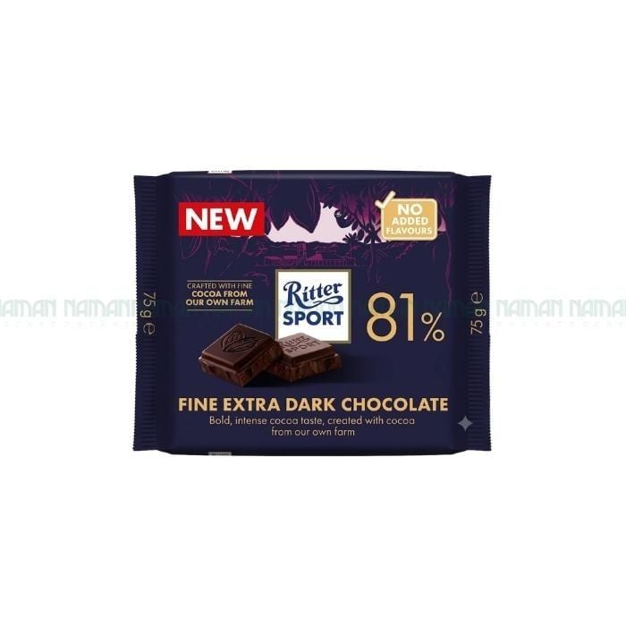 Socola Đen Nguyên Chất 81% Cacao Ritter Sport 75G