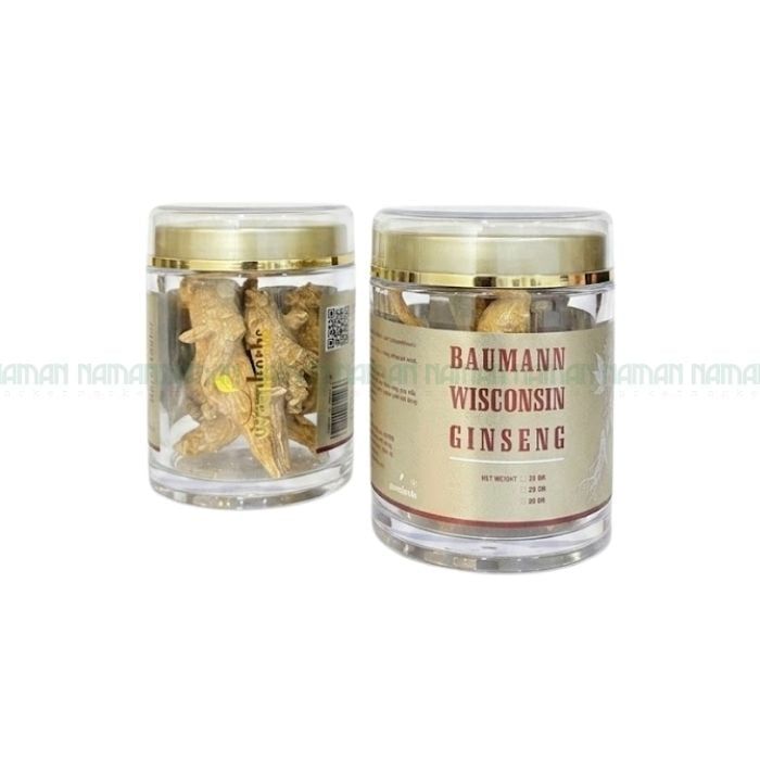 American Ginseng Whole Root Baumann Wisconsin 50G Cons