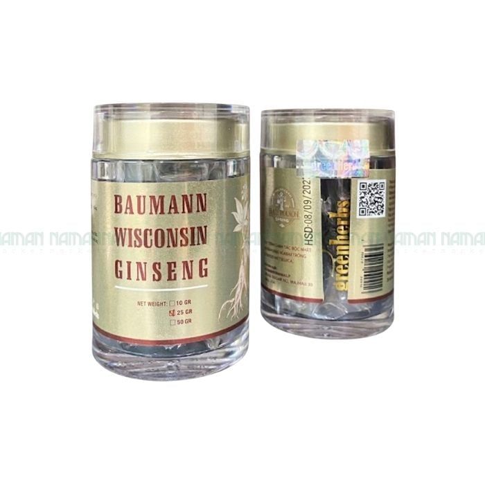 Nhân Sâm Đen Mỹ Baumann Wisconsin 25G