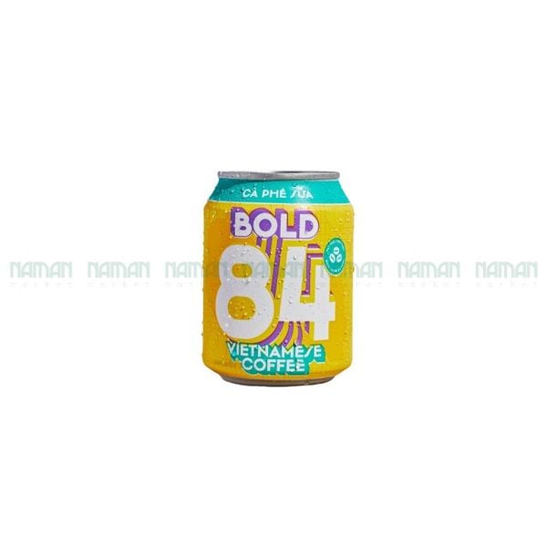 Cà Phê Sữa Lon Bold 84 Lacaph 250Ml