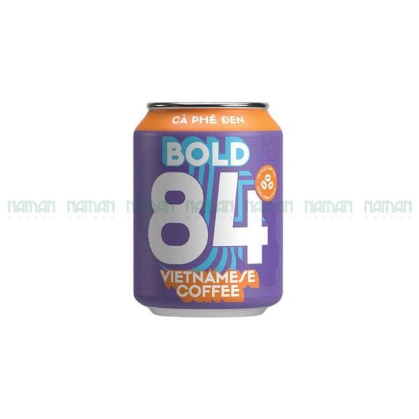 Cà Phê Đen Lon Bold 84 Lacaph 250Ml