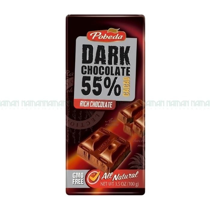 Sô Cô La Đen 55% Ca Cao Pobeda 80G