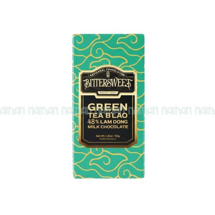Chocolate Sữa Vị Trà Xanh 48% Bảo Lộc Bittersweet 50G