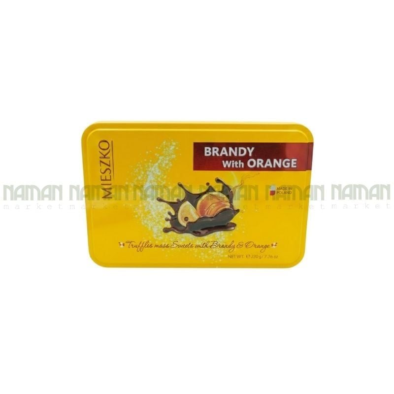 Kẹo Chocolate Rượu Brandy Và Cam Mieszko 220G