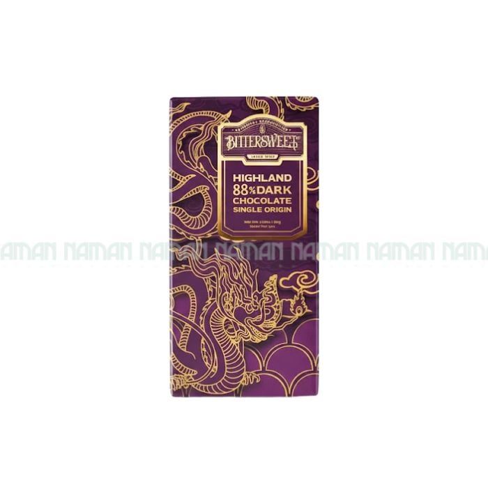 Chocolate Đen Vị Nguyên Bản 88% Tây Nguyên Bittersweet 50G
